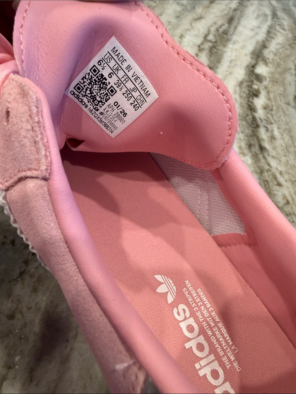 NWT adidas Samba Pink Satin and White Ruffle - Picture 12 of 16